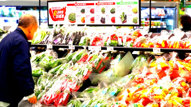 a decrease in real consumption