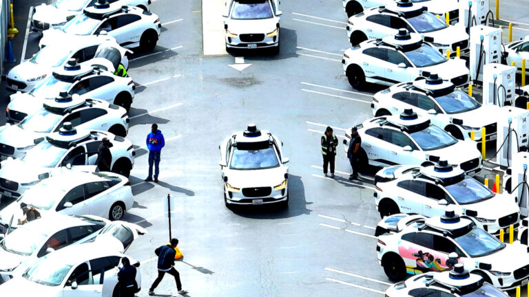 a self-driving taxi