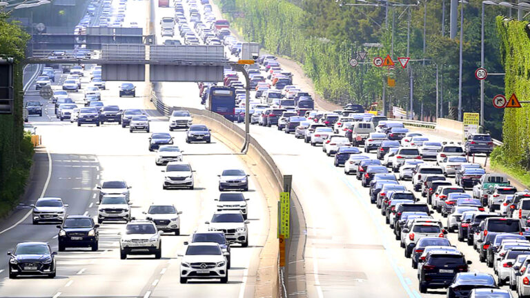 a holiday highway congestion