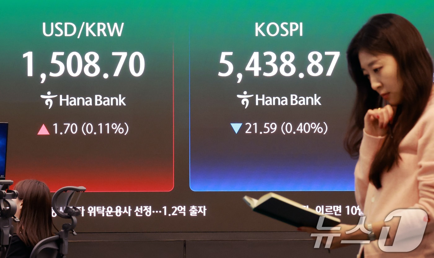 외인 3.9조 매도…코스피, 0.4% 내린 5400선 마감 [시황종합]