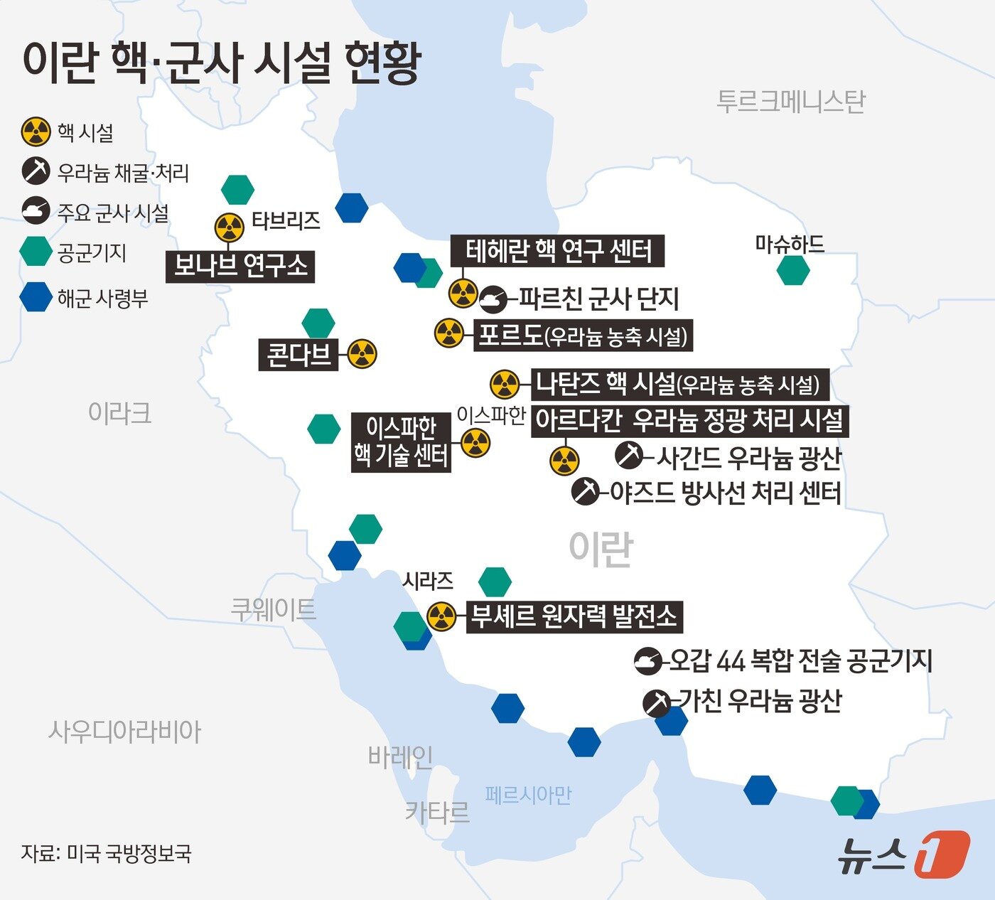 이란 핵 불능화 노린 이스라엘…"무기화 1~2년 지연 그칠 수도" - 뉴스1