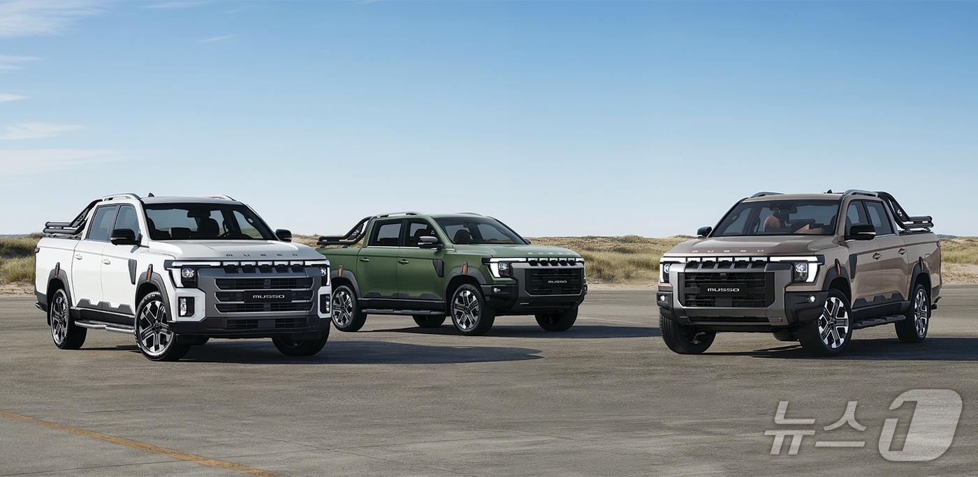 KGM '무쏘' 누적 계약 5000대 돌파…국내 픽업시장 85% 점유" - 뉴스1