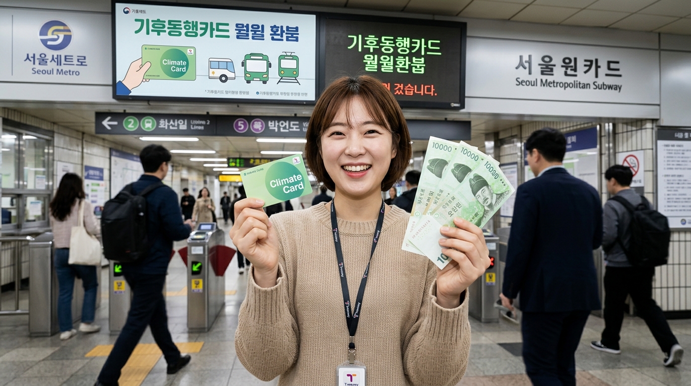 "교통비 내고 현금 3만원 돌려받는다"…기후동행카드 30일권 환급, '3개월 최대 9만원' 1 AI 생성 썸네일
