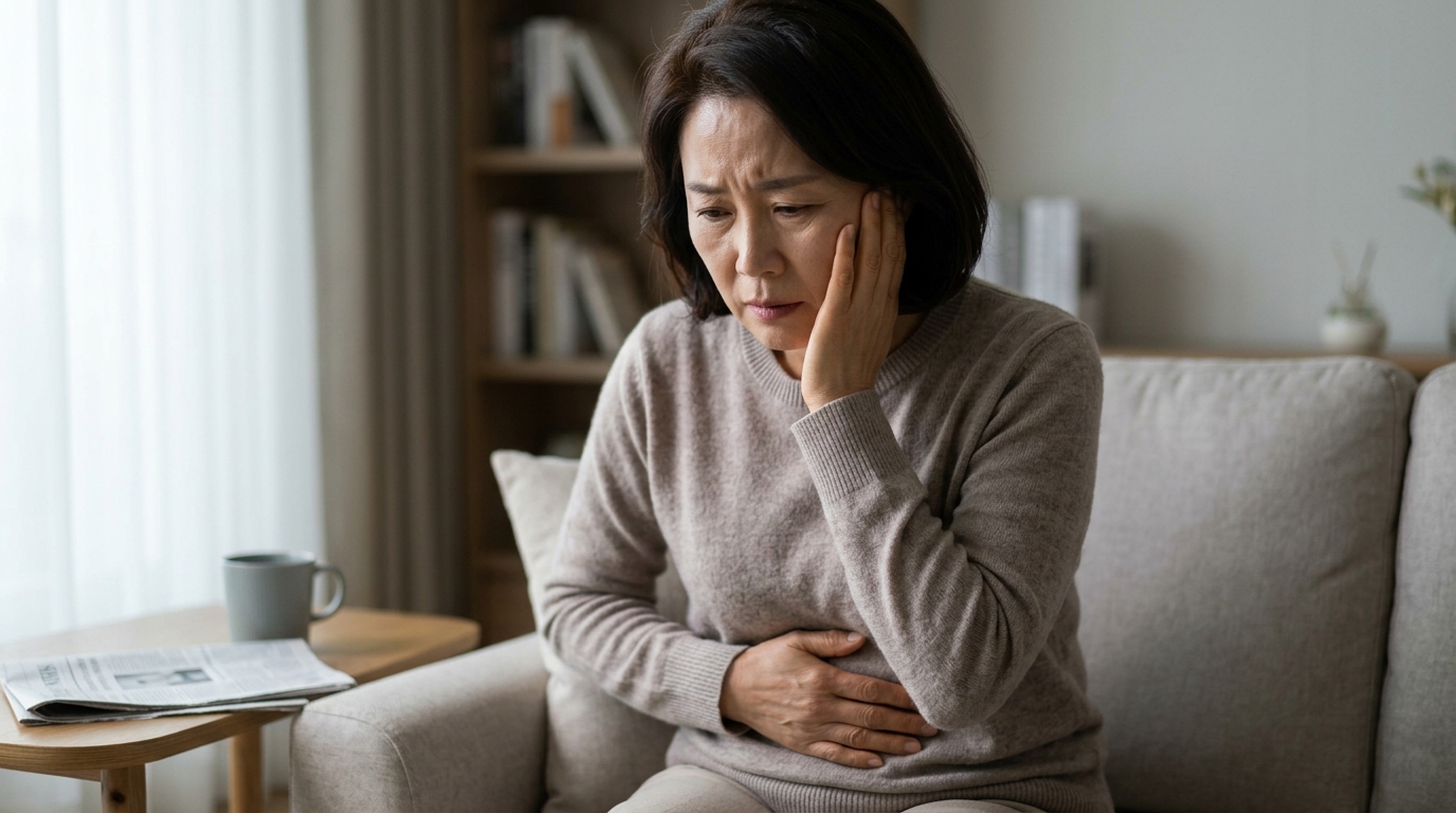 "배가 더부룩하다고 그냥 넘겼다간" … '침묵의 암' 난소암 초기 신호 1 AI 생성 썸네일