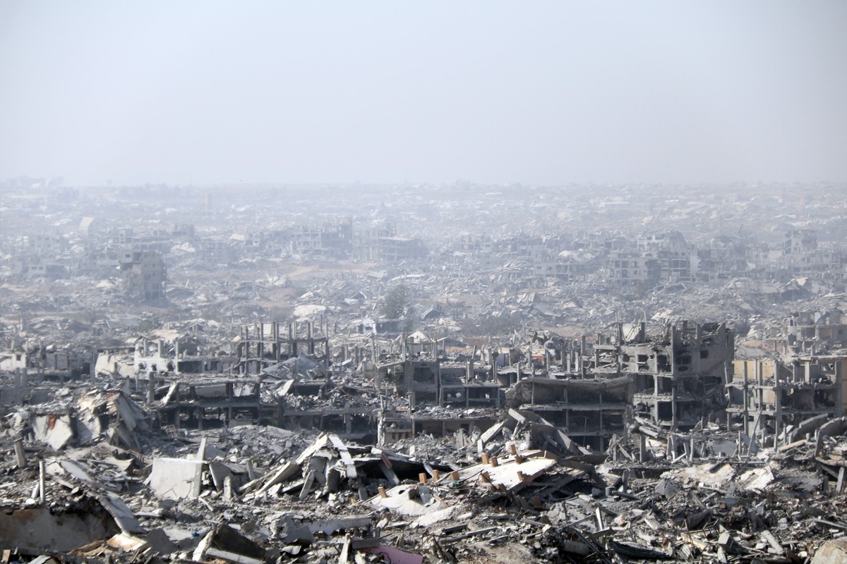 가자를 가다] 휴전후 가자지구 언론 공개…"여기가 철군선 옐로라인" | 연합뉴스