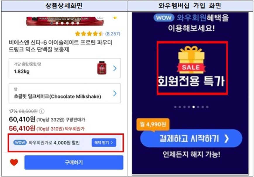 쿠팡 과장 광고 과징금
