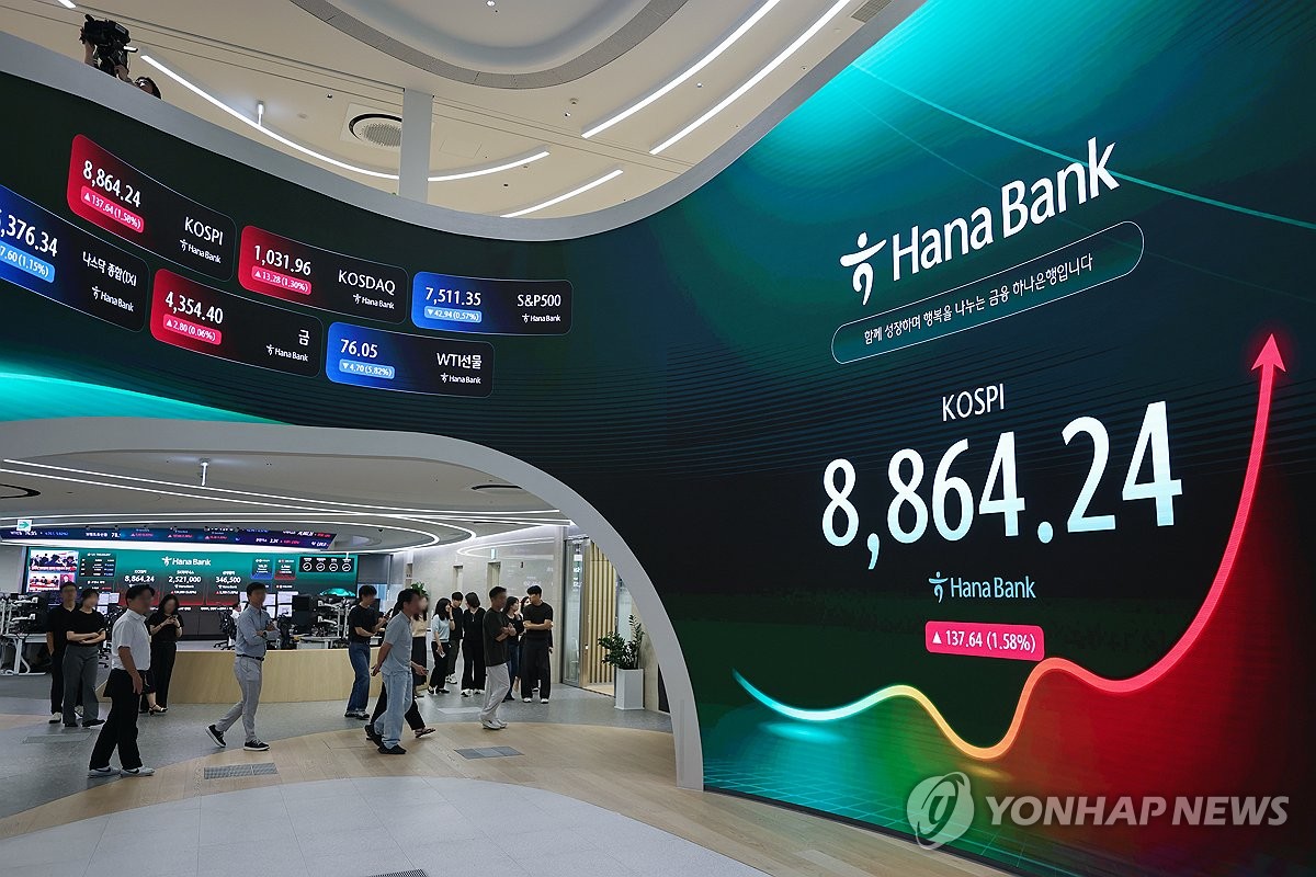 시총 격차와 코스피 최고치 포인트