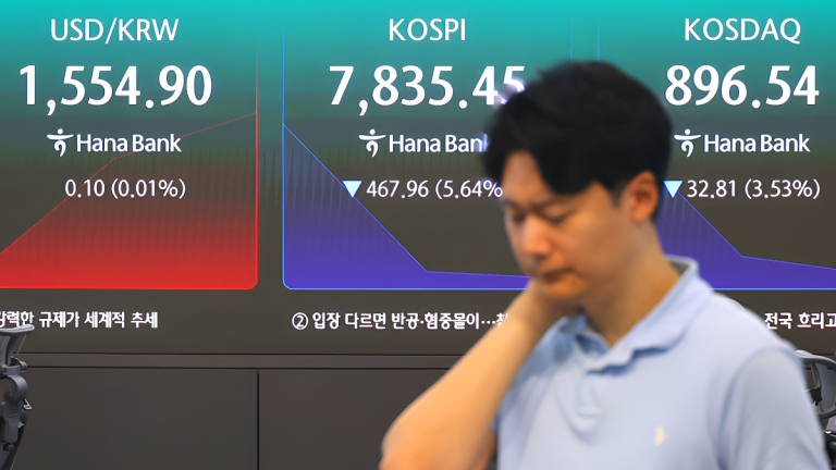 코스피 8000선 붕괴